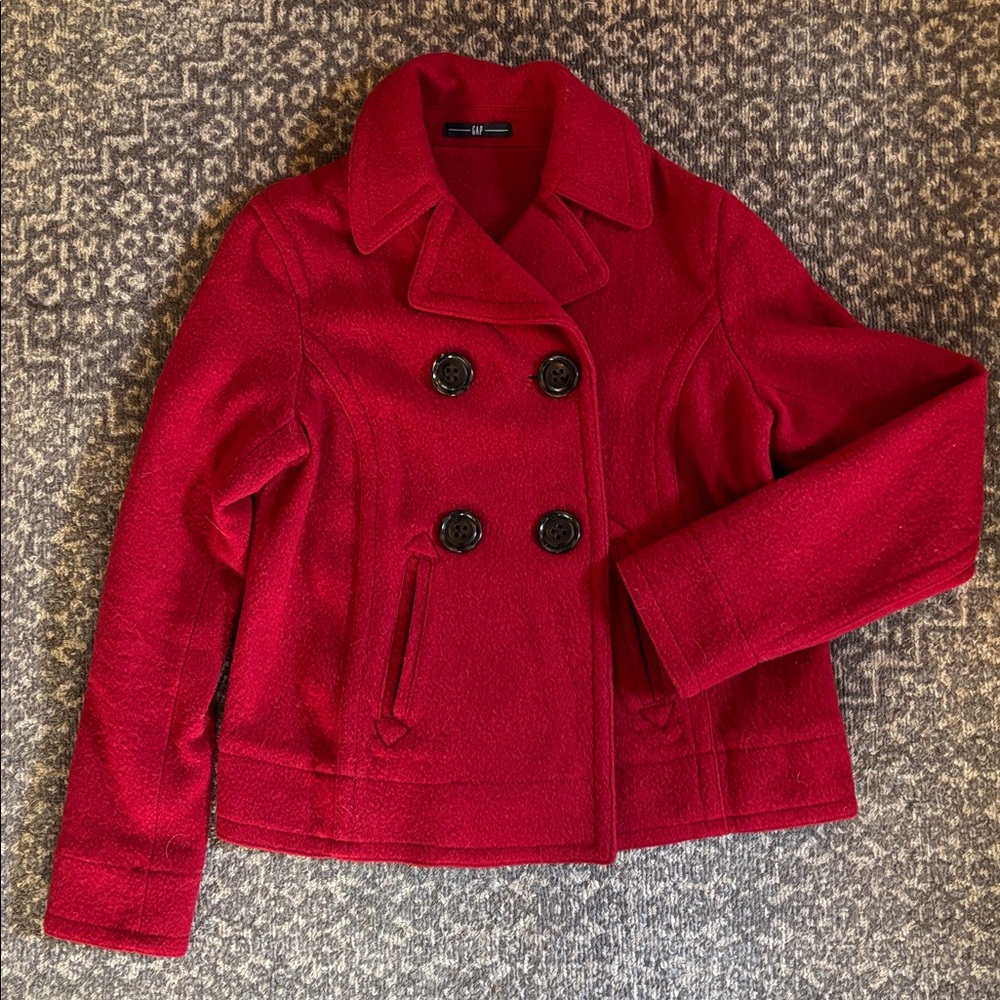 GAP 2007 Red Wool Blend Coat